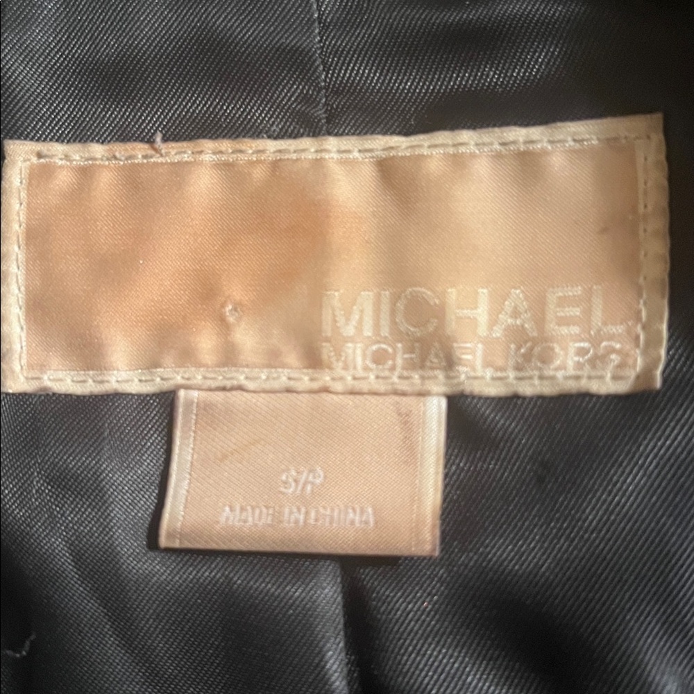Michael Kors Black Leather Jacket - Picture 8 of 10